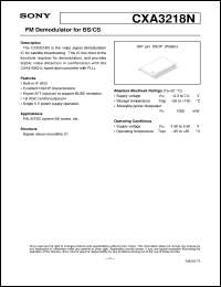 CXA3250AN Datasheet