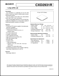 CXD2930BR Datasheet