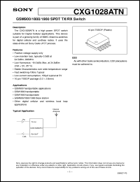 CXG1028ATN Datasheet