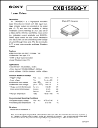 CXB1558Q-Y Datasheet