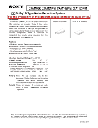 CXA1102P Datasheet