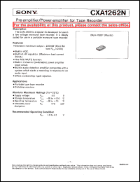 CXA1260Q-Z Datasheet