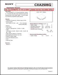 CXA2525AM Datasheet