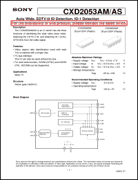 CXD2053AM Datasheet