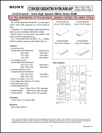 CXK581000AM Datasheet