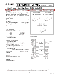 CXK591000M-10LL Datasheet