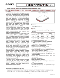 CXK77V3211Q-14 Datasheet