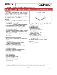 CXP402 Datasheet