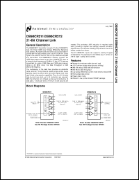 DS90CR211MTDX Datasheet