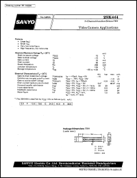 2SK444 Datasheet