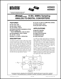 ADS822E/1K Datasheet