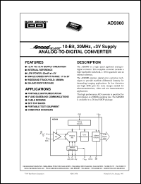 ADS900E/1K Datasheet