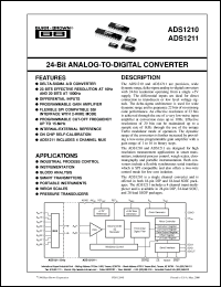 ADS1210U/1K Datasheet