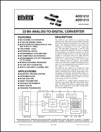 ADS1213E/1K Datasheet