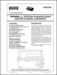 ADS1250U/1K Datasheet
