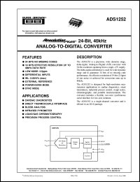 ADS1252U/2K5 Datasheet