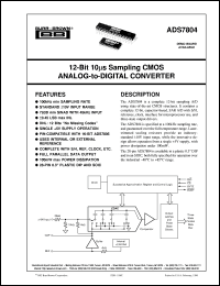 ADS7804U/1K Datasheet