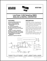 ADS7806U/1K Datasheet