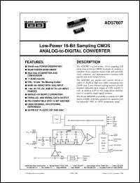 ADS7807U/1K Datasheet