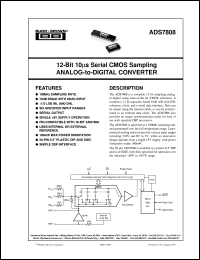 ADS7808U/1K Datasheet