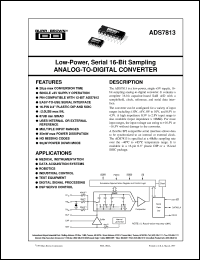 ADS7813U/1K Datasheet