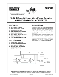 ADS7817EC/2K5 Datasheet