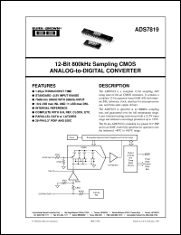ADS7819U/1K Datasheet