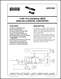 ADS7820U/1K Datasheet