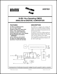 ADS7821UB/1K Datasheet