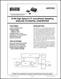 ADS7822UC/2K5 Datasheet