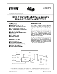 ADS7842E/1K Datasheet