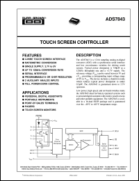 ADS7843E/2K5 Datasheet