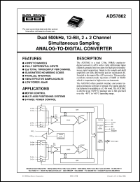 ADS7862Y/250 Datasheet