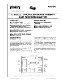 ADS7870EA/250 Datasheet