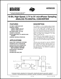 ADS8320E/2K5 Datasheet