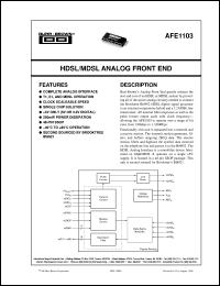 AFE1103E/1K Datasheet