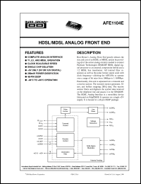 AFE1104E/1K Datasheet