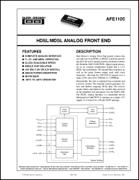 AFE1105E/1K Datasheet