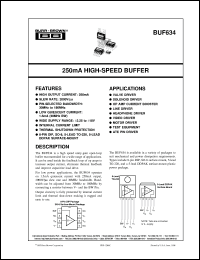 BUF634U/2K5 Datasheet