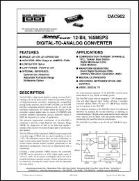 DAC902U/1K Datasheet