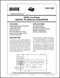 DAC1220E/2K5 Datasheet