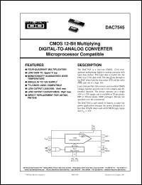 DAC7541AKP Datasheet