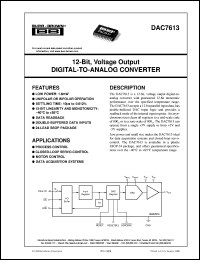 DAC7613E/1K Datasheet