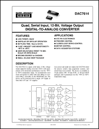 DAC7614U/1K Datasheet