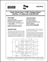 DAC7615U/1K Datasheet