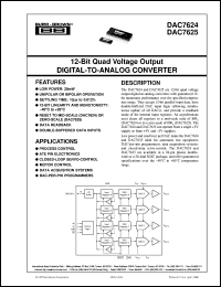DAC7625U/1K Datasheet