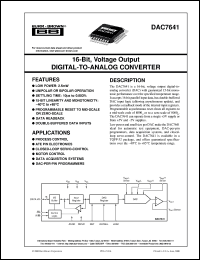 DAC7641Y/2K Datasheet
