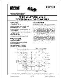 DAC7644EB/1K Datasheet