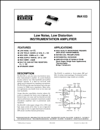 INA103KU/1K Datasheet