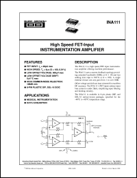 INA111AU/1K Datasheet